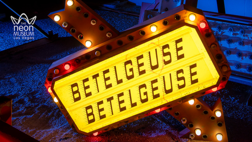 Betelgeuse sign at night