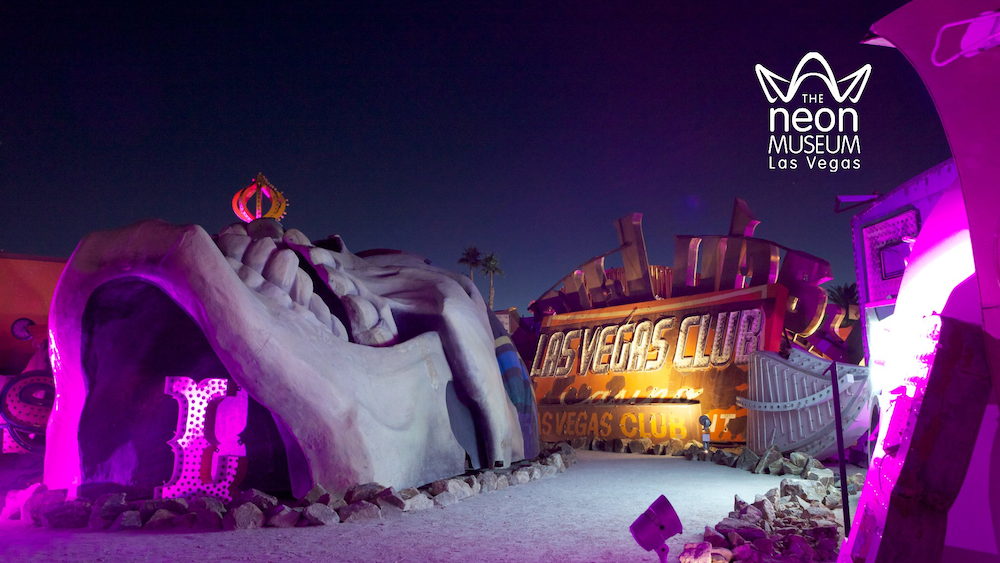 Treasure Island and Las Vegas Club in Boneyard at night