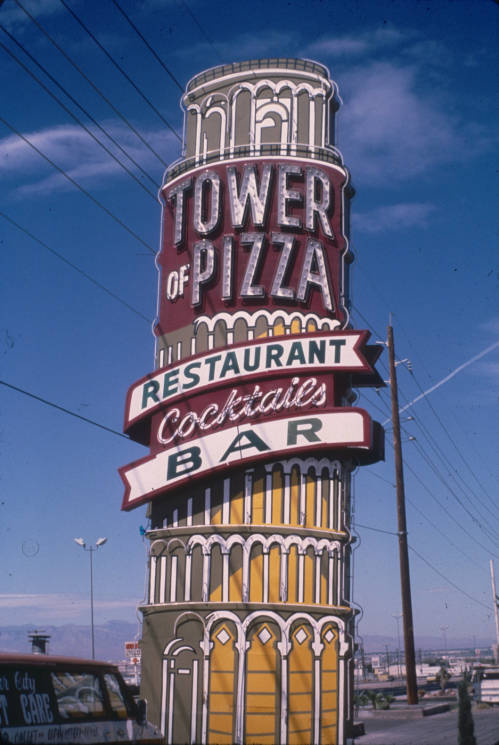 Slide of the Tower of Pizza, Nevada, 1986