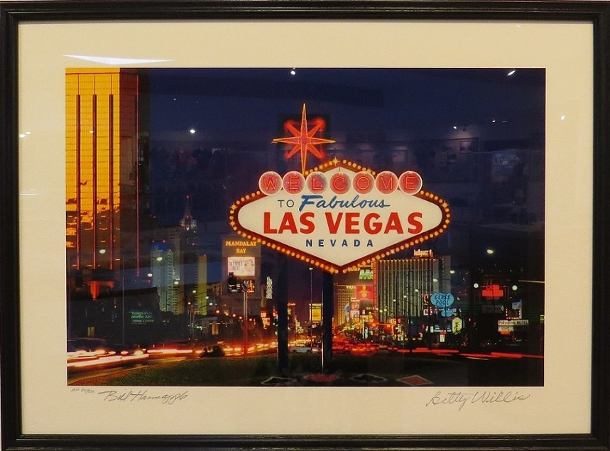 Framed welcome to las vegas photo
