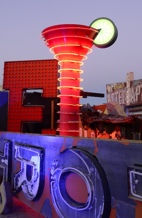 Margarita Baby Pizza Kitchen restored and on display at The Neon Museum