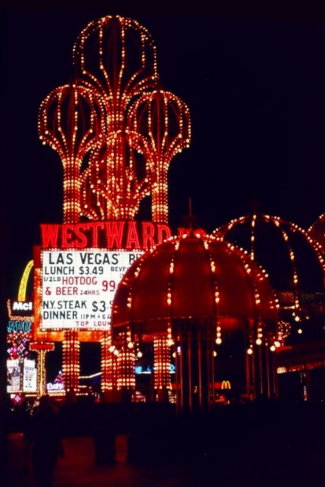 Westward Ho at night June 1988
