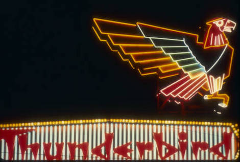 Slide of the Thunderbird Hotel, Las Vegas, circa 1960s